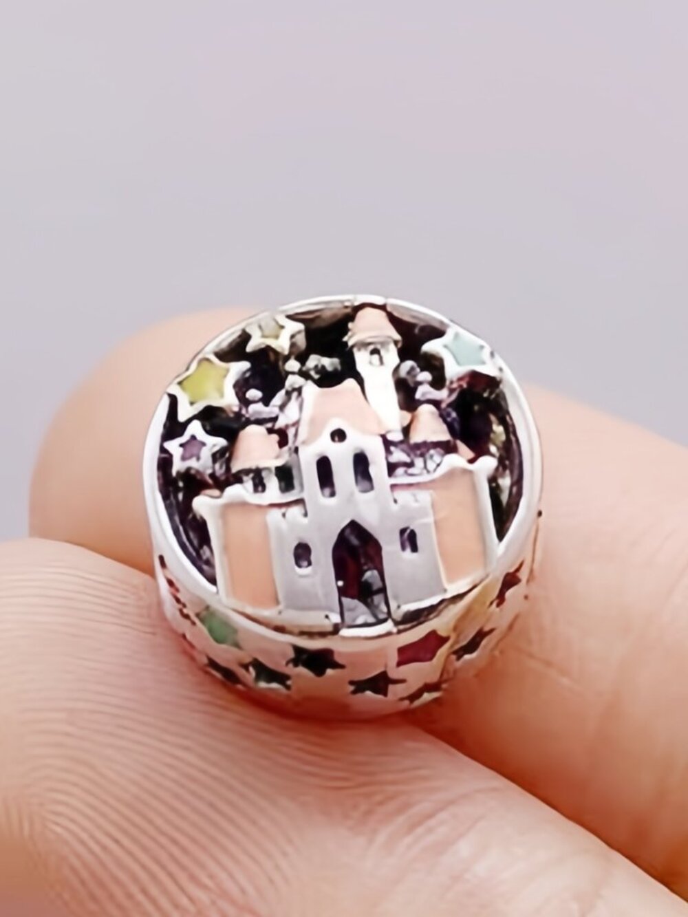 Pandora Disney Charms, DisneyLand My Happy Place Exclusive Dangle Charm Pendant